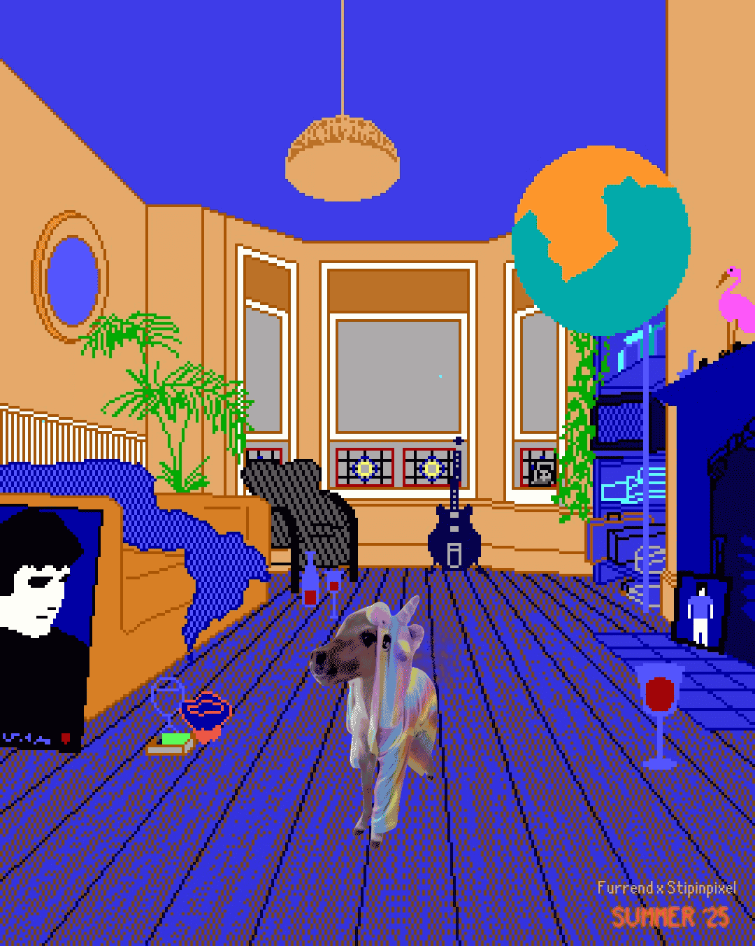 Definitely Maybe - Pixel Art Background