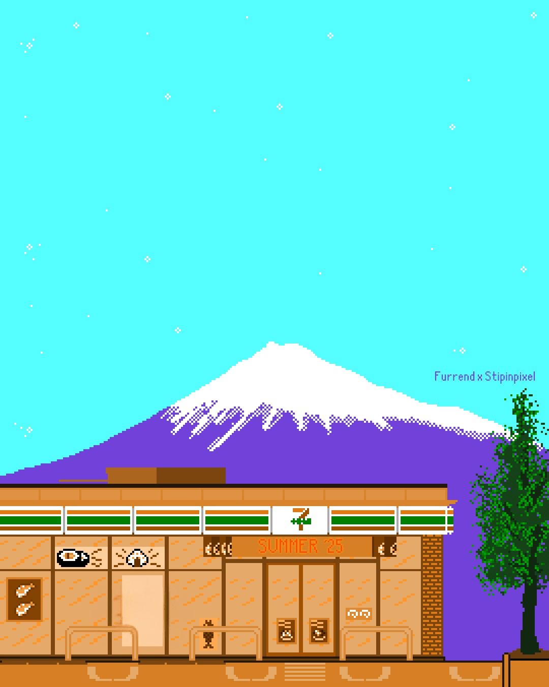 Fuji clean background