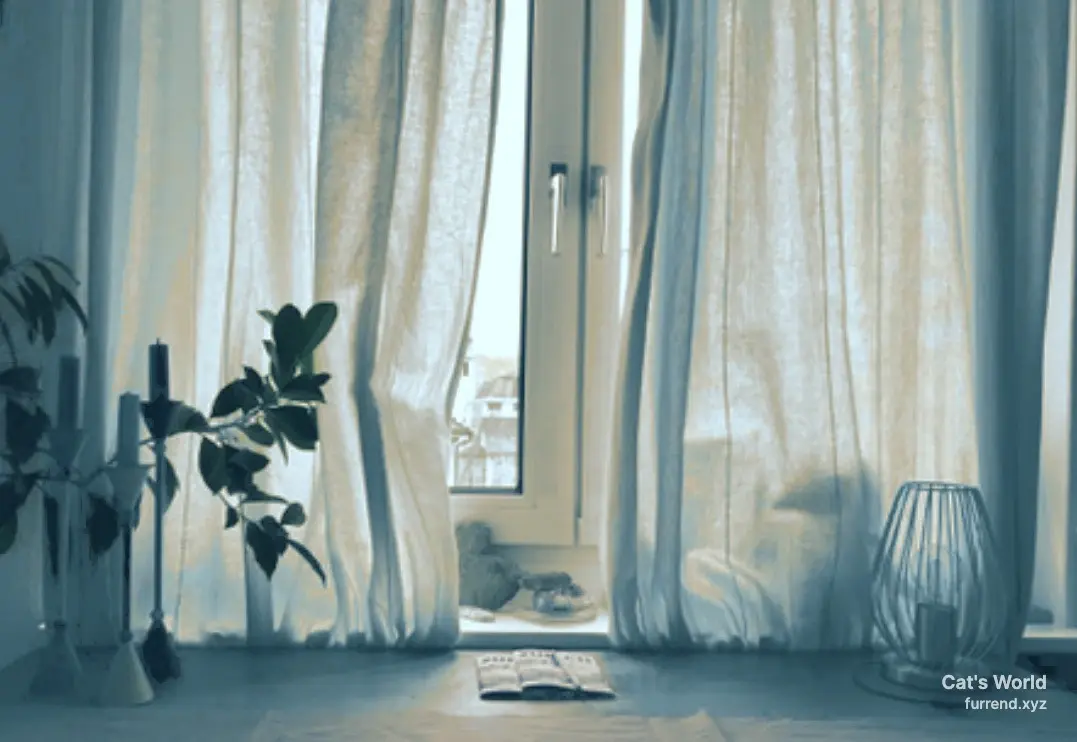 Warm window light at the end of the day